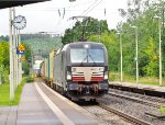 Gütezug (Goods train, i.e. freight) northbound through Melsungen